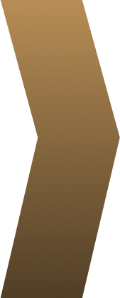 A thick, vertical, brown chevron-shaped stripe with a gradient from light to dark brown, set against a white background. The shape points to the right.
