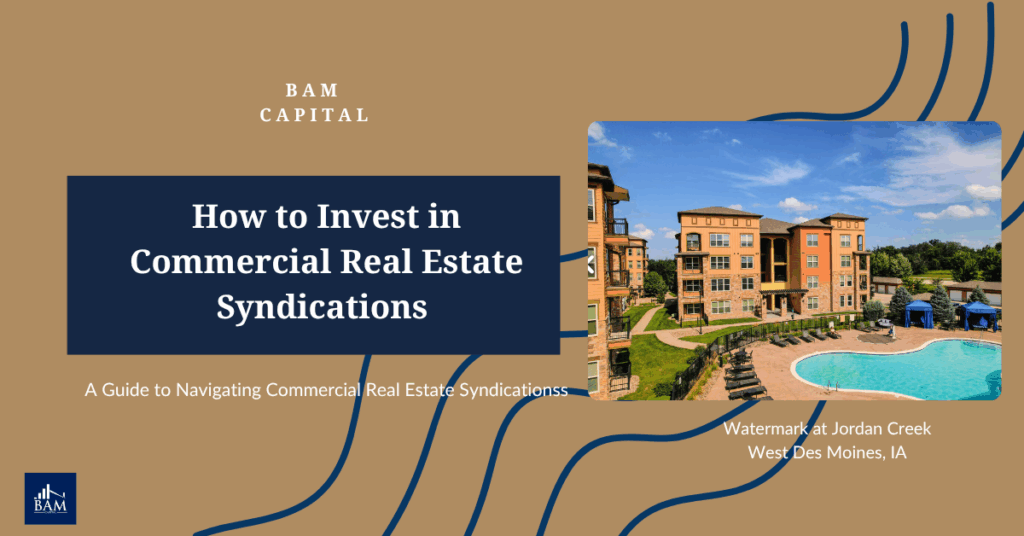 Modern multifamily building illustrating how to invest in commercial real estate syndications and multifamily investment funds.