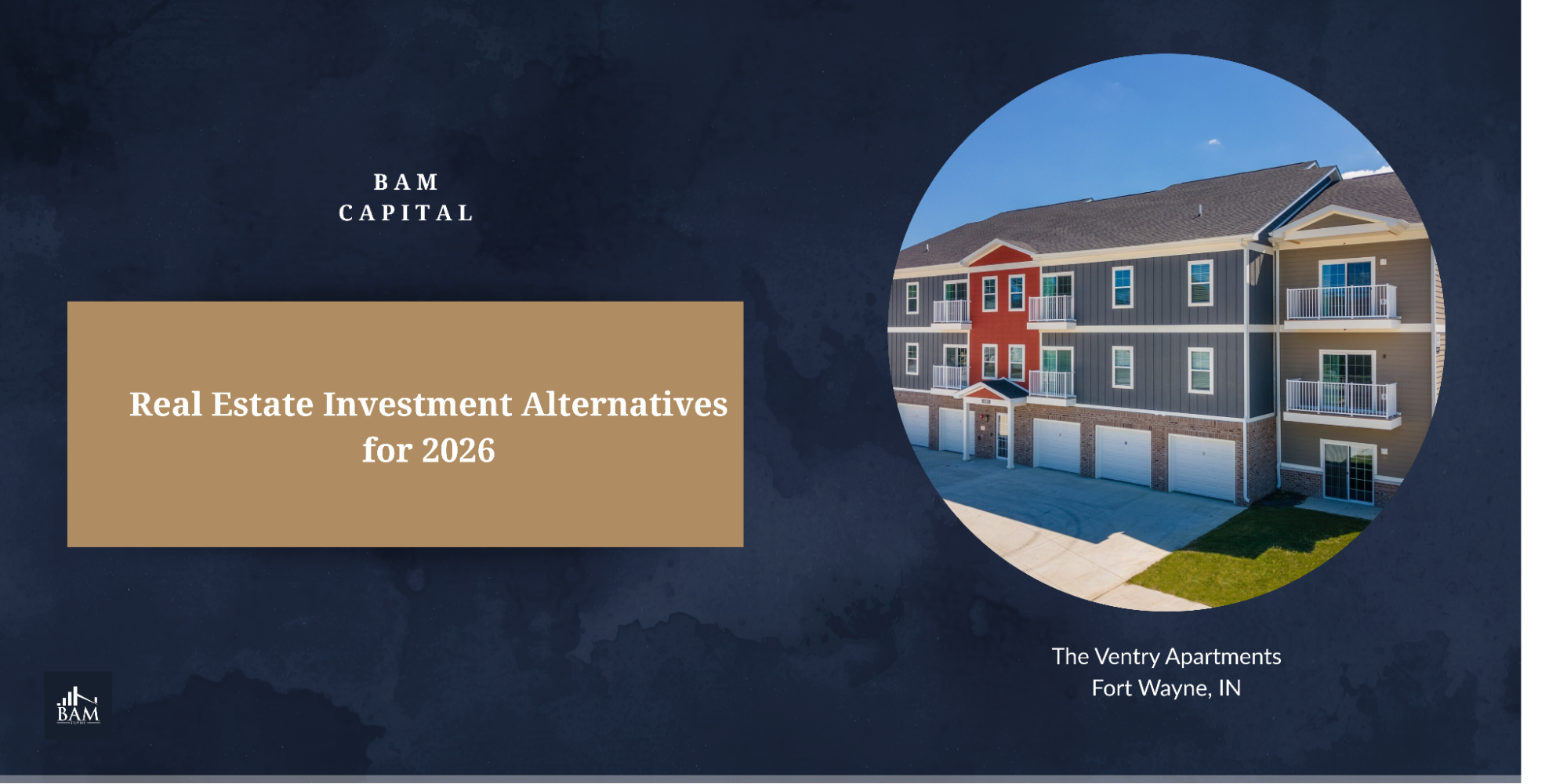 Multifamily apartment property illustrating real estate investment alternatives for 2026, including passive income and long-term appreciation strategies.