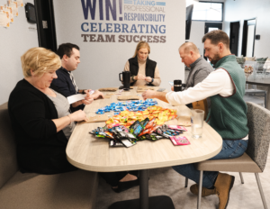 Employees of The BAM Companies volunteering