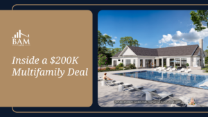 Canva image with the headline, "Inside a 200K Multifamily Deal"