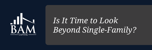 Canva image with the title, "Is It Time to Look Beyond Single-Family?"