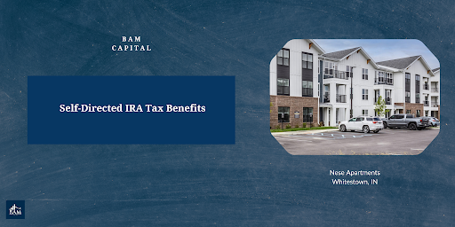 Modern multifamily apartment community at Nese Apartments in Whitestown, Indiana, user to illustrate self-directed IRA tax benefits for real estate investors